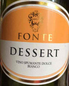 fonte dessert vino spumante dolce, asti, italy