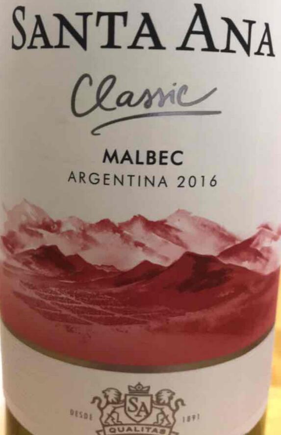 bodegas santa ana malbec, mendoza, argentina