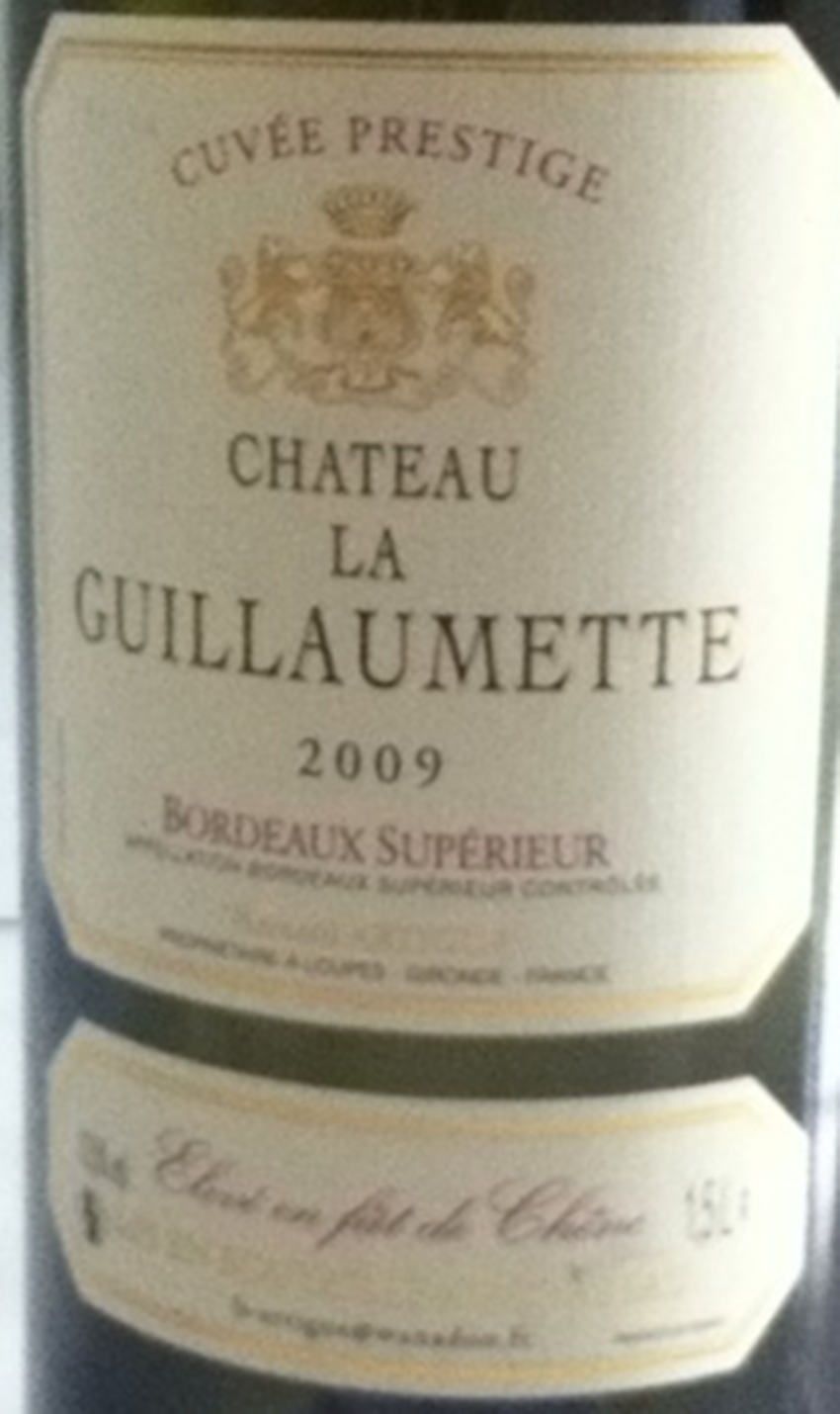 2013 chateau la guillaumette cuvee prestige, bordeaux superieur