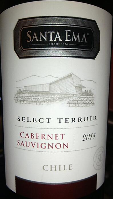 santa ema select terroir cabernet sauvignon, cachapoal valley