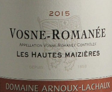 2017 domaine arnoux-lachaux les hautes maizieres, vosne-romanee