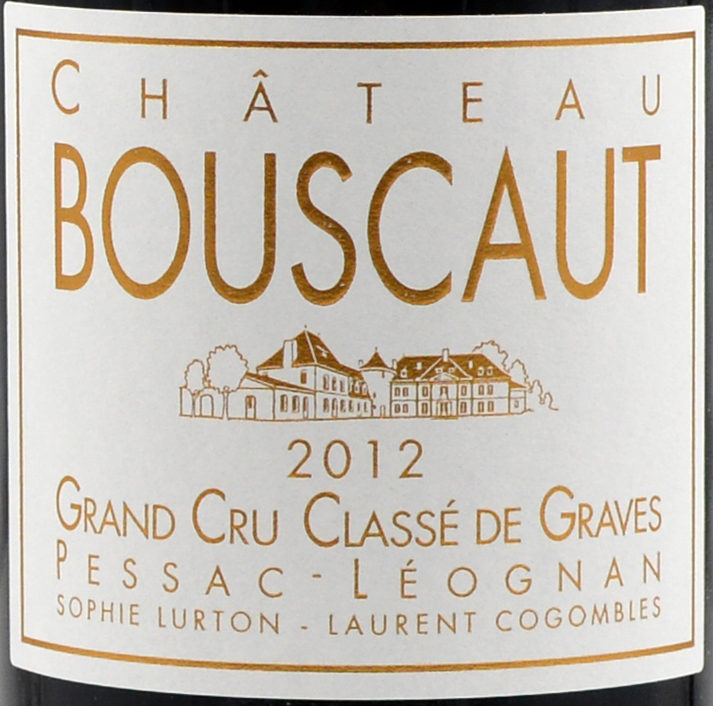 2015 chateau bouscaut, pessac-leognan, france