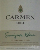 carmen sauvignon blanc, central valley, chile红酒