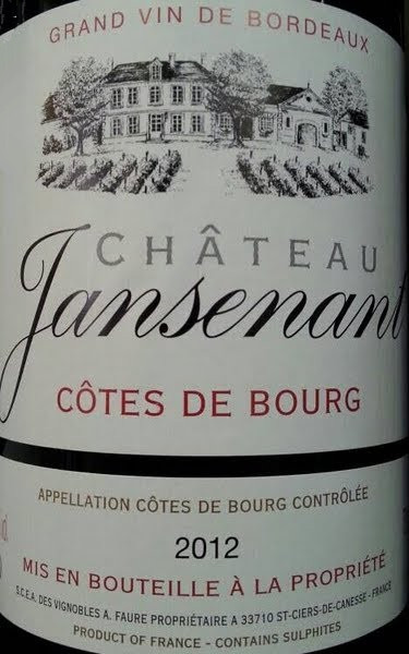 chateau jansenant, cotes de bourg, france