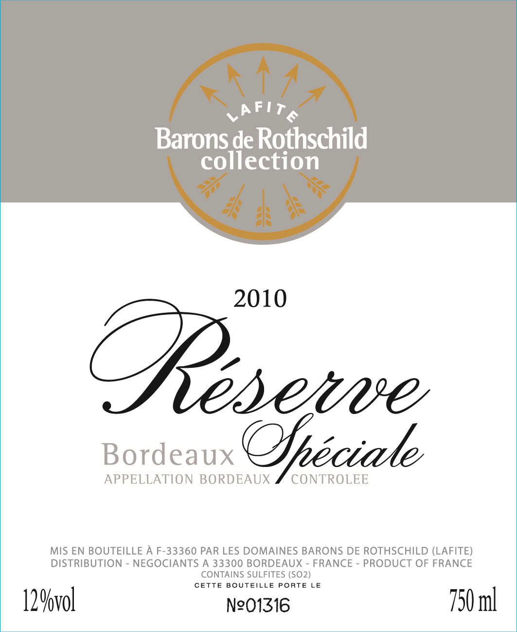 2016 barons de rothschild collection (lafite) reserve blanc