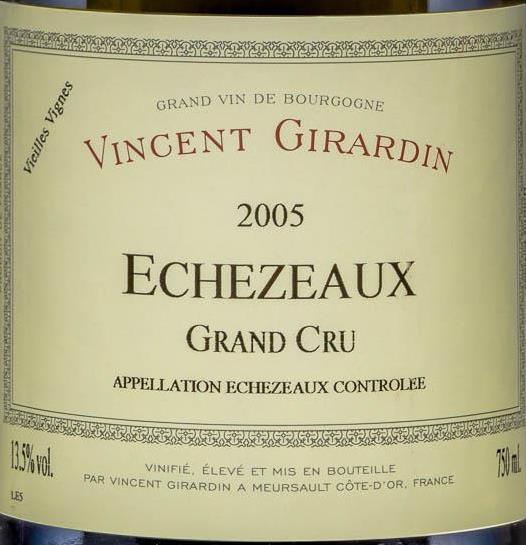 domaine vincent girardin echezeaux grand cru, cote de nuits