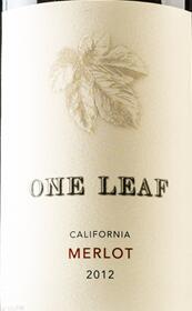 one leaf merlot, california, usa