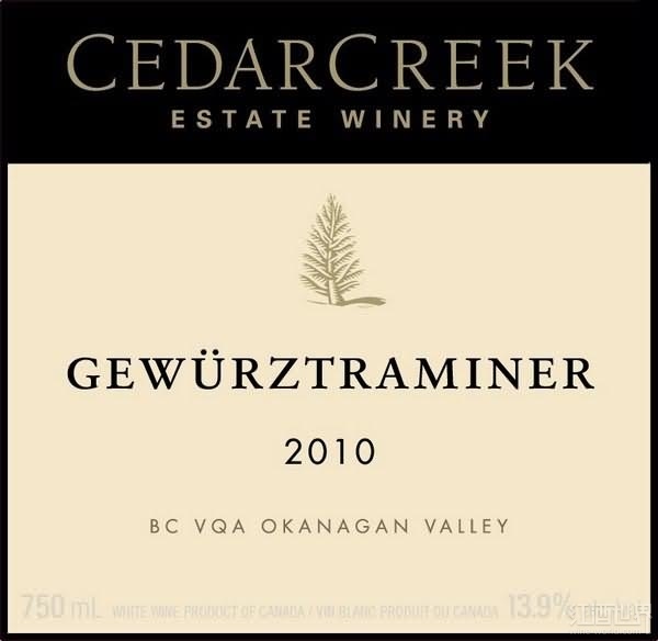2011 cedarcreek estate winery gewurztraminer, okanagan valley