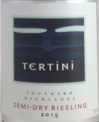 特汀尼雷司令半干型白葡萄酒(Tertini Wines Semi-Dry Riesling, Southern Highlands, Australia)