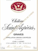 圣阿格夫混釀紅葡萄酒(Chateau Saint Agreves Vin Rouge, Graves, France)