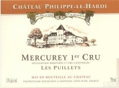 菲利普哈迪酒莊普勒園（梅爾居雷一級園）紅葡萄酒(Chateau Philippe Le Hardi Les Puillets, Mercurey Premier Cru, France)