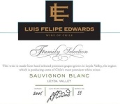 埃德華茲家族精選長相思白葡萄酒(Luis Felipe Edwards Family Selection Gran Reserva Sauvignon Blanc, Leyda Valley, Chile)