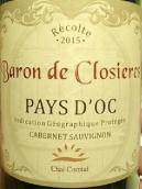 彩空桃赤霞珠紅葡萄酒(Chai Comtal Baron de Closieres Cabernet Sauvignon, Pays d'Oc, France)