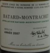 罗曼尼·康帝（巴塔-蒙哈榭特级园）白葡萄酒(Domaine de la Romanee-Conti Batard-Montrachet Grand Cru, Cote de Beaune, France)