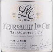路西安僧侶酒莊金古特園（默爾索一級園）白葡萄酒(Lucien Le Moine Les Gouttes d'Or, Meursault 1er Cru, France)