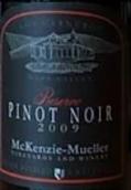 麥肯齊穆勒珍藏黑皮諾紅葡萄酒(McKenzie-Mueller Vineyards & Winery Reserve Pinot Noir, Carneros, USA)