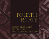 第四酒莊巴奇加盧皮園黑皮諾干紅葡萄酒(Fourth Estate Bacigalupi Vineyard Pinot Noir, Russian River Valley, USA)