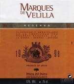 格蘭德酒莊維利亞珍藏干紅葡萄酒(Grandes Bodegas Marques de Velilla Reserva, Ribera del Duero, Spain)