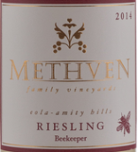 梅斯文家族蜂巢雷司令甜白葡萄酒(Methven Family Vineyards Beekeeper Riesling, Eola-Amity Hills, USA)