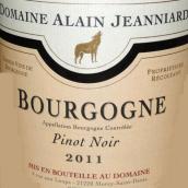 阿蘭·讓尼婭酒莊紅葡萄酒(Domaine Alain Jeanniard Bourgogne Rouge, Burgundy, France)