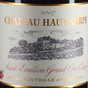 上薩普酒莊紅葡萄酒(Chateau Haut-Sarpe, Saint-Emilion Grand Cru, France)