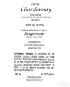 桑杰瓦西奧霞多麗干白葡萄酒(Sangervasio Chardonnay, Tuscany, Italy)