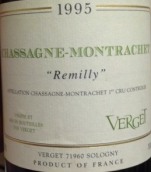 維爾戈酒莊瑞米莉（夏山-蒙哈榭一級(jí)園）白葡萄酒(Verget En Remilly, Chassagne-Montrachet Premier Cru, France)