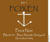 福克森43園黑皮諾干紅葡萄酒(Foxen Block 43- Bien Nacido Vineyard Pinot Noir, Santa Maria Valley, USA)