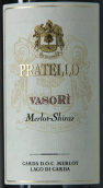 普特魯酒莊瓦索利梅洛-西拉干紅葡萄酒(Pratello Vasori Merlot - Shiraz Garda, Lombardy, Italy)