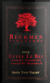 貝克曼窖藏干紅葡萄酒(Beckmen Vineyards Cuvee Le Bec Red, Santa Ynez Valley, USA)