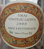 拉迪瓦酒庄阿斯组3号普陀亚甜酒(Chateau Ladiva Aszu 3 Puttonyos, Tokaji, Hungary)