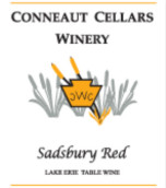 康諾酒莊賽德伯里半干型紅葡萄酒(Conneaut Cellars Winery Sadsbury Red, Lake Erie, USA)