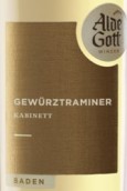 阿爾德·戈特珍藏瓊瑤漿白葡萄酒(Alde Gott Gewurztraminer Kabinett, Baden, Germany)