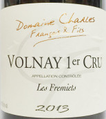 弗朗索瓦父子酒莊福翰米（沃爾奈一級園）紅葡萄酒(Domaine Charles Francois & Fils Les Fremiets, Volnay 1er Cru, France)