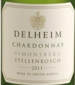 徳翰姆霞多麗干白葡萄酒(Delheim Chardonnay, Stellenbosch, South Africa)