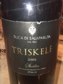 杜卡酒莊薩拉帕魯塔曲思科紅葡萄酒(Duca di Salaparuta Triskele Rosso Sicilia IGT, Sicily, Italy)