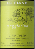 勒皮恩酒庄玛杰丽娜红葡萄酒(Le Piane Maggiorina Rosso, Piedmont, Italy)