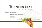 葉落灰皮諾干白葡萄酒(Turning Leaf Vineyards Pinot Grigio, California, USA)