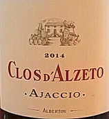 達(dá)澤托酒莊阿加西干紅葡萄酒(Clos d'Alzeto Ajaccio, Corsica, France)