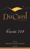 杜卡德酒莊719號塔名內(nèi)-霞多麗混釀干白葡萄酒(Ducard Vineyards Cuvee 719, Virginia, USA)