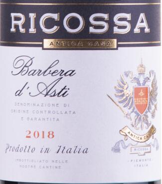 ricossa antica casa barbera dasti docg, piedmonte, italy