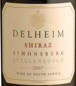 徳翰姆西拉干紅葡萄酒(Delheim Shiraz, Stellenbosch, South Africa)