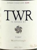 太阳屋酒庄托鲁单一园白葡萄酒(Te Whare Ra Single Vineyard Toru, Marlborough, New Zealand)
