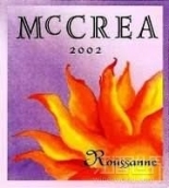 麥克雷胡珊白葡萄酒(McCrea Cellars Roussanne, Red Mountain, USA)