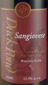 鴨塘酒莊桑嬌維塞混釀干紅葡萄酒(Duck Pond  Sangiovese, Columbia Valley, USA)