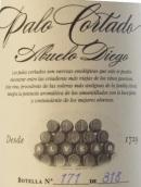 阿爾維爾酒莊迭戈爺爺帕羅卡特多雪莉酒(Alvear Abuelo Diego Palo Cortado, Montilla-Moriles, Spain)