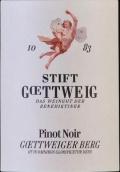 斯蒂夫特·戈特威格酒莊黑皮諾紅葡萄酒（戈特威格山）(Stift Gottweig Goettwieger Berg Pinot Noir, Kremstal, Austria)