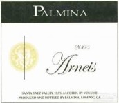 帕爾米納荷尼園阿內(nèi)絲干白葡萄酒(Palmina Honea Vineyard Arneis, Santa Ynez Valley, USA)