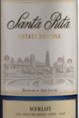 圣麗塔酒莊珍藏梅洛紅葡萄酒(Santa Rita Estate Reserve Merlot, Maipo Valley, Chile)