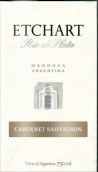 艾查德拉普拉塔河赤霞珠干紅葡萄酒(Bodegas Etchart Rio de Plata Cabernet Sauvignon, Cafayate, Argentina)